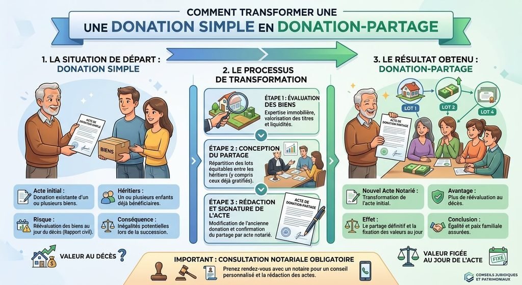 Transformer une donation simple en donation-partage 4